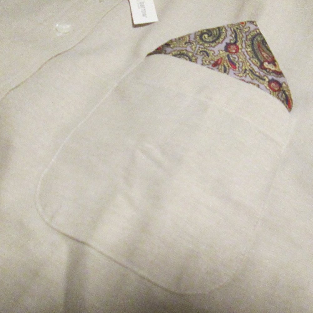 🎈 #SOLD# CROFT & BARROW MEN’S TAN/BEIGE DRESS SHIRT – 17/36 NEW 🎈 - Picture 10 of 15